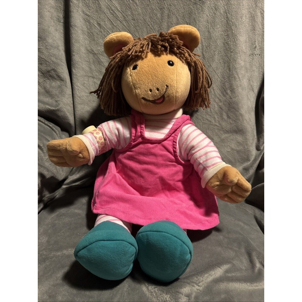 Vintage 1998 Arthur’s Sister D.W. 22” ActiMates Plush Animated Talking Works
